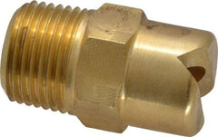 Bete Fog Nozzle - 3/8" Pipe, 65° Spray Angle, Brass, Standard Fan Nozzle - Male Connection, 15.8 Gal per min at 100 psi, 1/4" Orifice Diam - Makers Industrial Supply