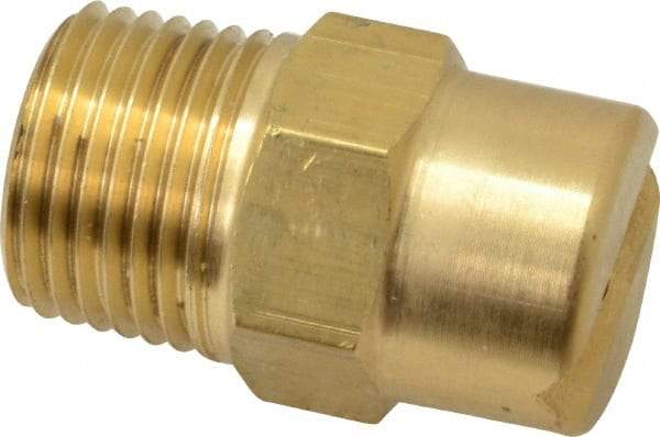 Bete Fog Nozzle - 1/2" Pipe, 30° Spray Angle, Brass, Standard Fan Nozzle - Male Connection, 9.49 Gal per min at 100 psi, 0.186" Orifice Diam - Makers Industrial Supply