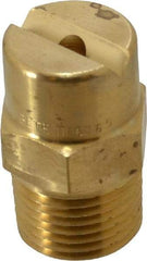 Bete Fog Nozzle - 1/2" Pipe, 65° Spray Angle, Brass, Standard Fan Nozzle - Male Connection, 9.49 Gal per min at 100 psi, 0.186" Orifice Diam - Makers Industrial Supply