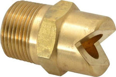 Bete Fog Nozzle - 3/4" Pipe, 30° Spray Angle, Brass, Standard Fan Nozzle - Male Connection, 63.2 Gal per min at 100 psi, 1/2" Orifice Diam - Makers Industrial Supply