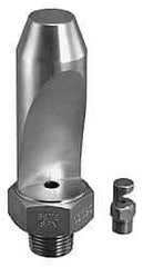 Bete Fog Nozzle - 3/8" Pipe, 50° Spray Angle, Grade 303 Stainless Steel, High Impact - Narrow Fan Nozzle - Male Connection, 15.8 Gal per min at 100 psi, 0.234" Orifice Diam - Makers Industrial Supply