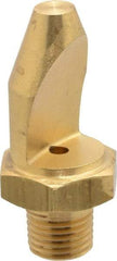 Bete Fog Nozzle - 1/4" Pipe, 50° Spray Angle, Brass, High Impact - Narrow Fan Nozzle - Male Connection, 6.33 Gal per min at 100 psi, 0.141" Orifice Diam - Makers Industrial Supply