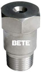 Bete Fog Nozzle - 3/8" Pipe, 120° Spray Angle, Brass, Full Cone Nozzle - Male Connection, N/R Gal per min at 100 psi, 5/32" Orifice Diam - Makers Industrial Supply