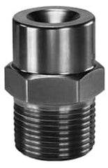 Bete Fog Nozzle - 1/8" Pipe, 90° Spray Angle, Brass, Full Cone Nozzle - Male Connection, 1.15 Gal per min at 100 psi, 0.072" Orifice Diam - Makers Industrial Supply