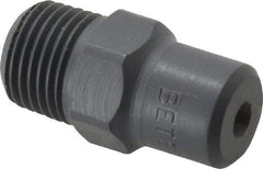 Bete Fog Nozzle - 1/8" Pipe, 60° Spray Angle, PVC, Full Cone Nozzle - Male Connection, 0.38 Gal per min at 100 psi, 0.043" Orifice Diam - Makers Industrial Supply