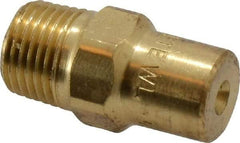 Bete Fog Nozzle - 1/8" Pipe, 60° Spray Angle, Brass, Full Cone Nozzle - Male Connection, 0.38 Gal per min at 100 psi, 0.043" Orifice Diam - Makers Industrial Supply