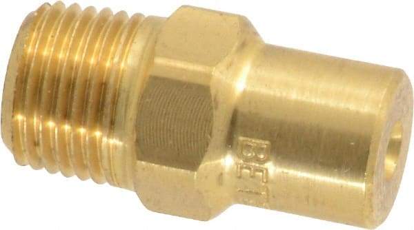 Bete Fog Nozzle - 1/8" Pipe, 60° Spray Angle, Brass, Full Cone Nozzle - Male Connection, 0.77 Gal per min at 100 psi, 0.055" Orifice Diam - Makers Industrial Supply