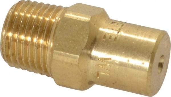 Bete Fog Nozzle - 1/8" Pipe, 60° Spray Angle, Brass, Full Cone Nozzle - Male Connection, 1.15 Gal per min at 100 psi, 0.072" Orifice Diam - Makers Industrial Supply