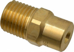 Bete Fog Nozzle - 1/4" Pipe, 60° Spray Angle, Brass, Full Cone Nozzle - Male Connection, 2.31 Gal per min at 100 psi, 0.109" Orifice Diam - Makers Industrial Supply