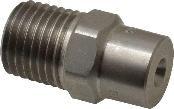 Bete Fog Nozzle - 1/4" Pipe, 60° Spray Angle, Grade 303 Stainless Steel, Full Cone Nozzle - Male Connection, 2.31 Gal per min at 100 psi, 0.109" Orifice Diam - Makers Industrial Supply