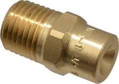 Bete Fog Nozzle - 1/4" Pipe, 90° Spray Angle, Brass, Full Cone Nozzle - Male Connection, 2.31 Gal per min at 100 psi, 0.109" Orifice Diam - Makers Industrial Supply