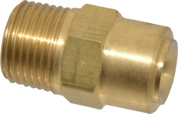 Bete Fog Nozzle - 3/8" Pipe, 120° Spray Angle, Brass, Full Cone Nozzle - Male Connection, 6.15 Gal per min at 100 psi, 3/16" Orifice Diam - Makers Industrial Supply