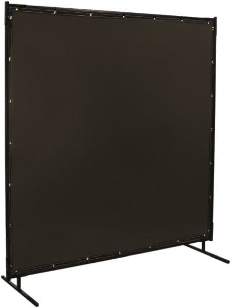 Steiner - 6 Ft. Wide x 6 Ft. High x 3/4 Inch Thick, 14 mil Thick Transparent Vinyl Portable Welding Screen Kit - Gray - Makers Industrial Supply