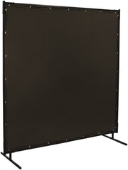 Steiner - 6 Ft. Wide x 6 Ft. High x 3/4 Inch Thick, 14 mil Thick Transparent Vinyl Portable Welding Screen Kit - Gray - Makers Industrial Supply