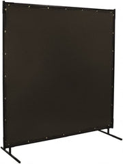 Steiner - 8 Ft. Wide x 6 Ft. High x 3/4 Inch Thick, 14 mil Thick Transparent Vinyl Portable Welding Screen Kit - Gray - Makers Industrial Supply