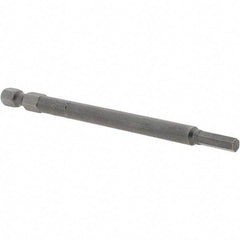 Apex - 4mm Hex Bit - 1/4" Hex Drive, 4" OAL - Makers Industrial Supply