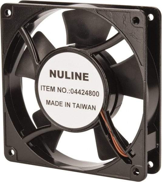 Value Collection - 115 Volts, AC, 81 CFM, Square Tube Axial Fan - 0.15 Amp Rating, 2,600 to 3,600 RPM, 4.7" High x 4.7" Wide x 1" Deep - Makers Industrial Supply