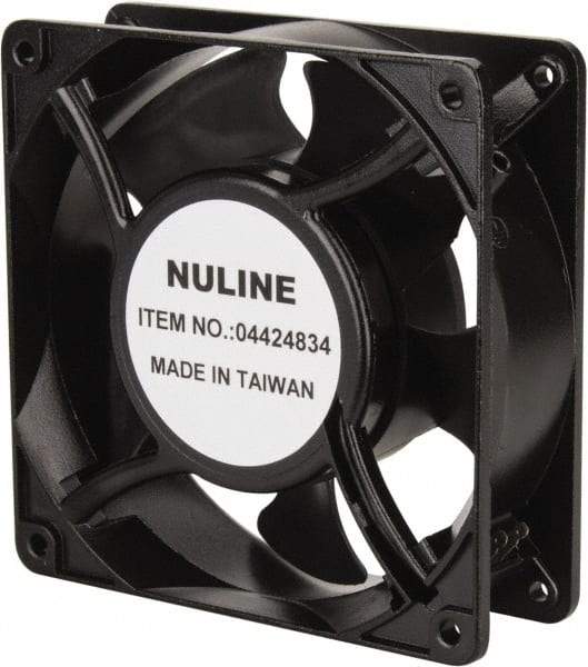 Value Collection - 230 Volts, AC, 105 CFM, Square Tube Axial Fan - 0.12 Amp Rating, 2,600 to 3,100 RPM, 4.7" High x 4.7" Wide x 1-1/2" Deep - Makers Industrial Supply