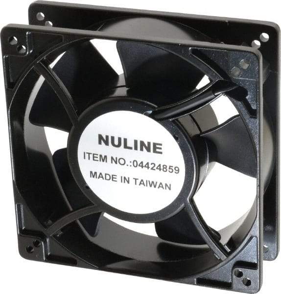 Value Collection - 230 Volts, AC, 130 CFM, Square Tube Axial Fan - 0.19 Amp Rating, 2,650 to 3,100 RPM, 5" High x 5" Wide x 1-1/2" Deep - Makers Industrial Supply