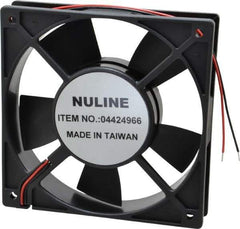 Value Collection - 24 Volts, DC, 88.3 CFM, Square Tube Axial Fan - 0.24 Amp Rating, 2,700 to 3,000 RPM, 4.72" High x 4.72" Wide x 1" Deep - Makers Industrial Supply