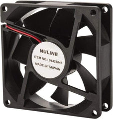 Value Collection - 24 Volts, DC, 37.5 CFM, Square Tube Axial Fan - 0.13 Amp Rating, 2,700 to 3,000 RPM, 3.15" High x 3.15" Wide x 1" Deep - Makers Industrial Supply