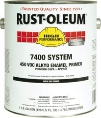 Rust-Oleum - 5 Gal Red Alkyd Primer - 290 to 585 Sq Ft Coverage, 450 gL Content, Direct to Metal, Interior/Exterior - Makers Industrial Supply