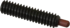 Gibraltar - 1/4-20, 1" Thread Length, 3/16" Plunger Projection, Steel Threaded Spring Plunger - 0.116 - 0.118" Max Plunger Diam, 1" Plunger Length, 1 Lb Init End Force, 4 Lb Final End Force - Makers Industrial Supply