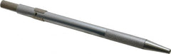 Made in USA - 5-1/2" OAL Retractable Pocket Scriber - Aluminum with Hardened Steel Point - Makers Industrial Supply