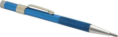 Made in USA - 5-1/2" OAL Nonretractable Pocket Scriber - Aluminum with Diamond Point - Makers Industrial Supply