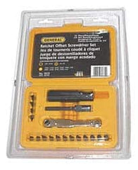 General - 19 Piece, Screwdriver Mini-Ratchet Bit Kit - #1 & #2 Phillips, 0.05 to 1/4" Hex - Makers Industrial Supply