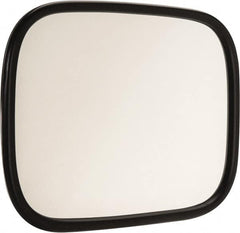 Value Collection - 7" Long to 5" Wide Automotive Universal OEM Replacement Mirror Head with L Bracket - Stainless Steel - Makers Industrial Supply