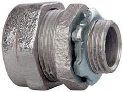 Cooper Crouse-Hinds - 1/2" Trade, Malleable Iron Compression Straight Rigid/Intermediate (IMC) Conduit Connector - Noninsulated - Makers Industrial Supply