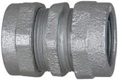 Cooper Crouse-Hinds - 1-1/4" Trade, Malleable Iron Compression Rigid/Intermediate (IMC) Conduit Coupling - Noninsulated - Makers Industrial Supply