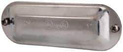 Cooper Crouse-Hinds - 1" Trade, Steel Conduit Body Cover Plate - Use with Form 5 Conduit Bodies - Makers Industrial Supply