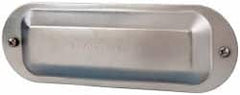 Cooper Crouse-Hinds - 2" Trade, Steel Conduit Body Cover Plate - Use with Form 5 Conduit Bodies - Makers Industrial Supply