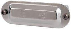 Cooper Crouse-Hinds - 1/2" Trade, Steel Conduit Body Cover Plate - Use with Form 5 Conduit Bodies - Makers Industrial Supply