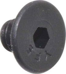 Value Collection - #6-32 UNC Hex Socket Drive, 82° Flat Screw - Alloy Steel, Black Oxide Finish, Fully Threaded, 3/16" OAL - Makers Industrial Supply