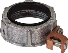 Cooper Crouse-Hinds - 1-1/2" Trade, Malleable Iron Threaded Rigid/Intermediate (IMC) Conduit Bushing - Partially Insulated - Makers Industrial Supply