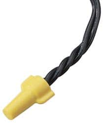 Ideal - 2, 18 to 3, 12 AWG, 600 Volt, Flame Retardant, Wing Twist on Wire Connector - Yellow, 221°F - Makers Industrial Supply