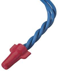 Ideal - 2, 18 to 4, 10 AWG, 600 Volt, Flame Retardant, Wing Twist on Wire Connector - Red, 221°F - Makers Industrial Supply