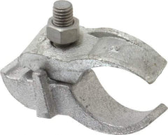 Cooper Crouse-Hinds - 2" Pipe, Malleable Iron, Electro Galvanized Conduit Clamp - 1 Mounting Hole - Makers Industrial Supply