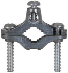 Cooper Crouse-Hinds - 8 to 2 AWG Compatible Dual-Nut Rod Clamp - Zinc, cUL Listed, UL File E6225, UL Listed - Makers Industrial Supply