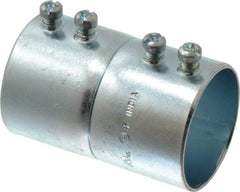 Cooper Crouse-Hinds - 1-1/2" Trade, Steel Set Screw EMT Conduit Coupling - Noninsulated - Makers Industrial Supply