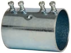 Cooper Crouse-Hinds - 2" Trade, Steel Set Screw EMT Conduit Coupling - Noninsulated - Makers Industrial Supply