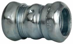 Cooper Crouse-Hinds - 1/2" Trade, Steel Compression EMT Conduit Coupling - Noninsulated - Makers Industrial Supply