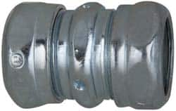 Cooper Crouse-Hinds - 3/4" Trade, Steel Compression EMT Conduit Coupling - Noninsulated - Makers Industrial Supply