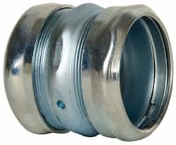 Cooper Crouse-Hinds - 2" Trade, Steel Compression EMT Conduit Coupling - Noninsulated - Makers Industrial Supply