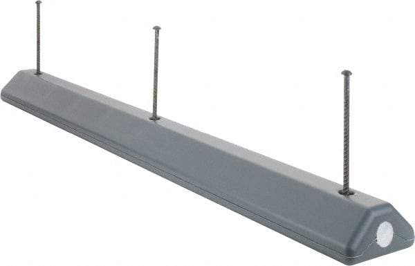 Eagle - 72" Long x 8" Wide x 4" High, Parking Curb - Gray, High Density Polyethylene - Makers Industrial Supply