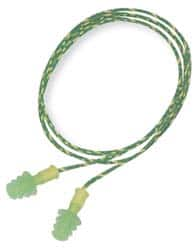 Howard Leight - Reusable, Corded, 27 dB, Flange Earplugs - Green, 100 Pairs - Makers Industrial Supply