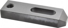 Jergens - 5/8" Stud, Low Carbon Steel, Plain Strap Clamp - 1-1/4" Travel, 5" OAL x 1-1/2" Wide x 3/4" High, Black Oxide Finish, Tapered Nose - Makers Industrial Supply